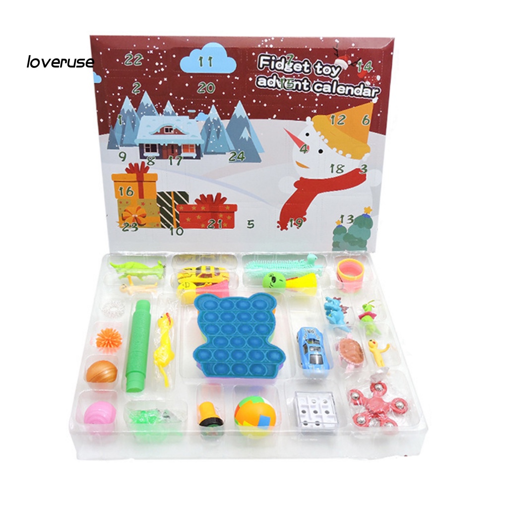 1 Bộ Đồ Chơi Bóp Nén Giảm Căng Thẳng Chủ Đề Giáng Sinh