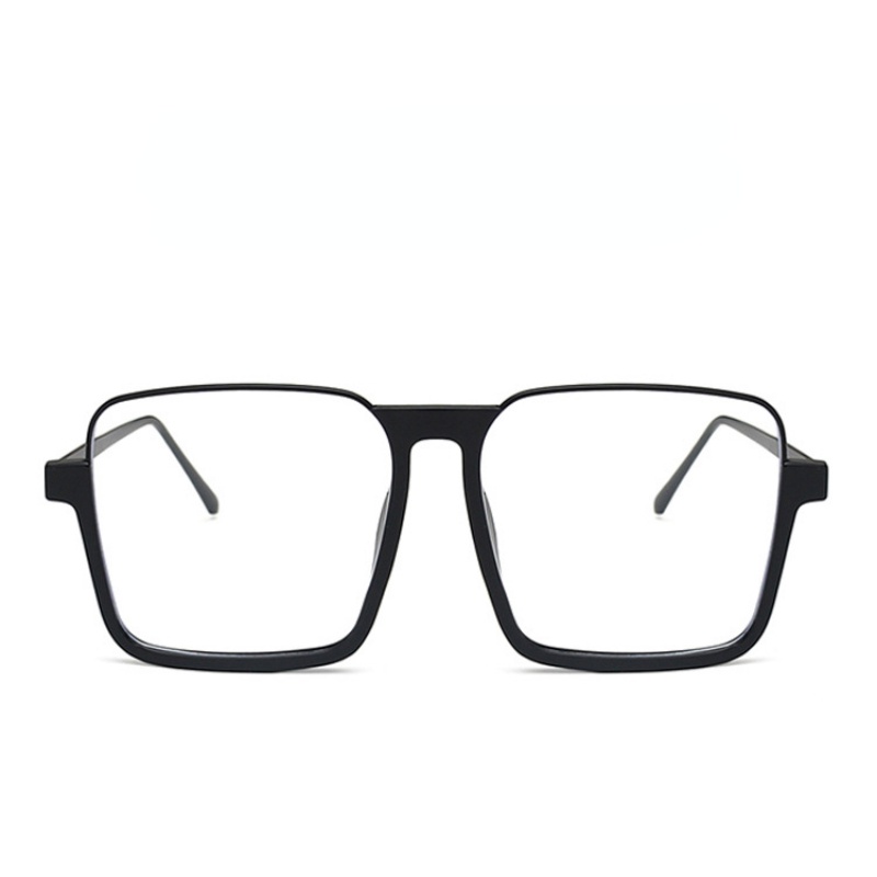 (AIMURUSI) COD Kính Râm Nửa Gọng Phẳng Đa Năng Gọng Lớn Chống Ánh Sáng Xanh Lam Phong Cách Hàn Quốc Cổ Điển