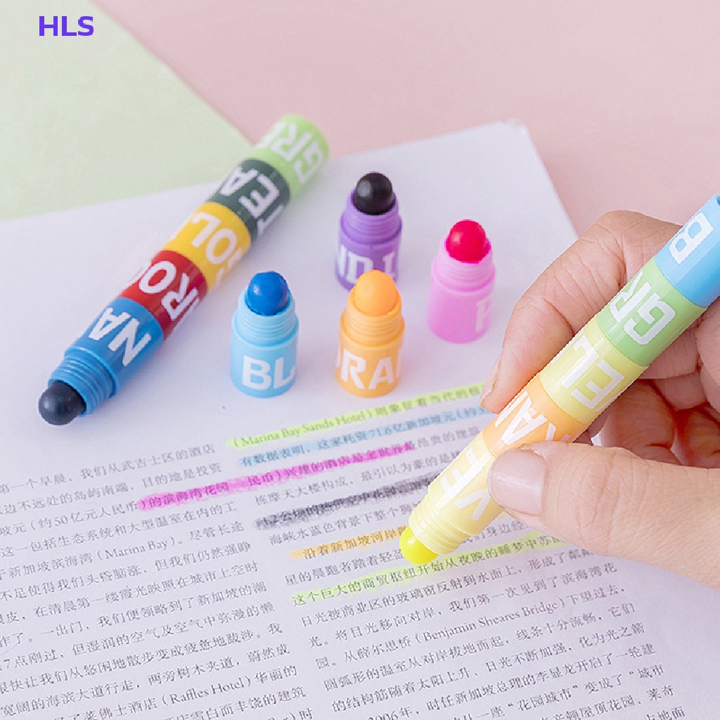 [HLS] Gel Đánh Dấu Cao 6 Màu Sắc Kẹo Ngọt Mini Vintage Cao Cấp