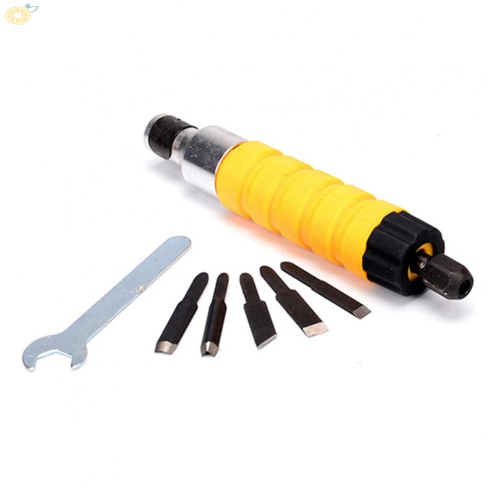 【VARSTR】Carving Tool Set 16*3cm/6.3*1.18inch Electric Chisel Furniture Woodworking Tool