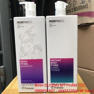 Dầu gội xả tóc ngăn rụng, kích thích mọc tóc FRAMESI Morphosis Densifying 1000mlx2