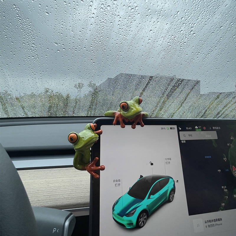 Car Decoration Car Screen Lying Doll Computer Display Screen Applicable to Mercedes-Benz Audi BMW Car Decoration WULT