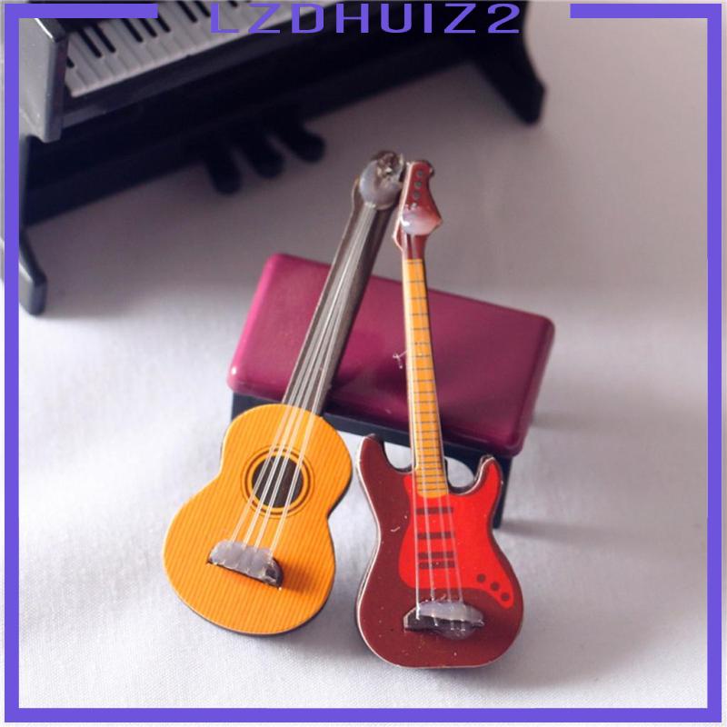 Đàn Guitar Tỉ Lệ 1: 12 Dùng Trang Trí Nhà Búp Bê