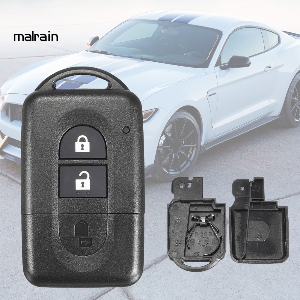 Vỏ Chìa Khóa Điều Khiển Từ Xa 2 Nút Cho Nissan Micra Xtrail Qashqai Juke