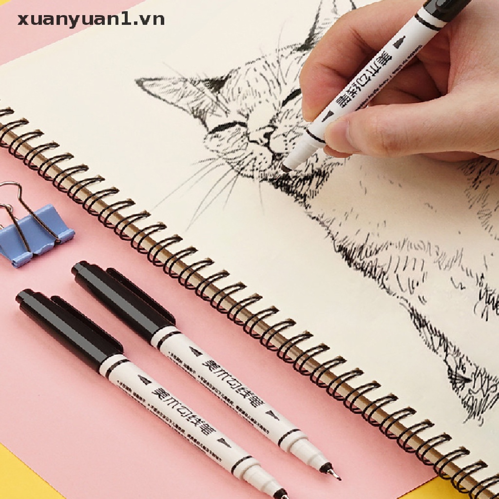 Set 10 Bút Lông Hai Đầu Chống Thấm Nước Và Dầu Tiện Dụng