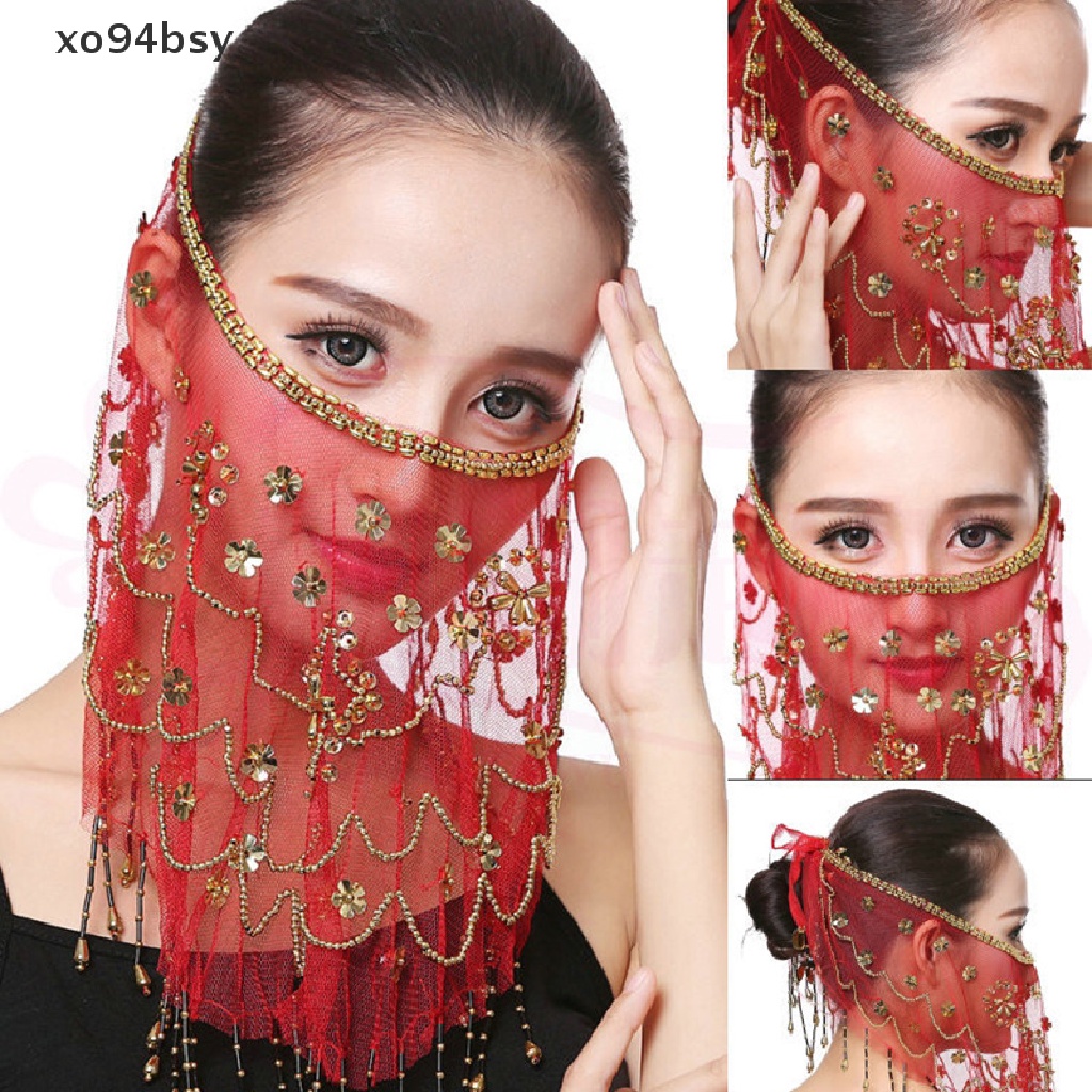 Mạng Che Mặt xo94bsy Họa Tiết Hoa Mận Dùng Múa Ấn Độ