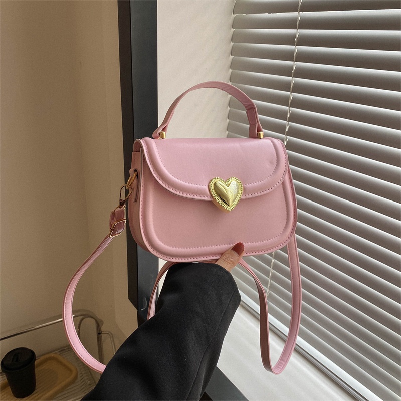 Túi Xách JASMIN NOIR Da PU Có Khóa Hình Trái Tim Thời Trang Dành Cho Nữ