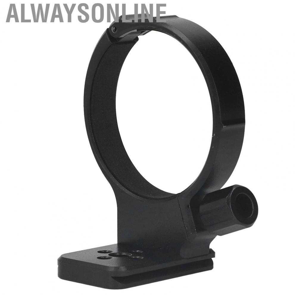 Alwaysonline Lens Tripod Mount Collar  Ring Lightweight Aluminum Alloy 1/4in 3/8in Screw Hole for Shooting