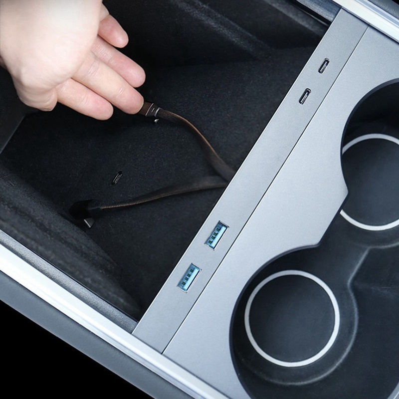 Đế Sạc Nhanh USB Type C 27W Cho Tesla Model 3 Y