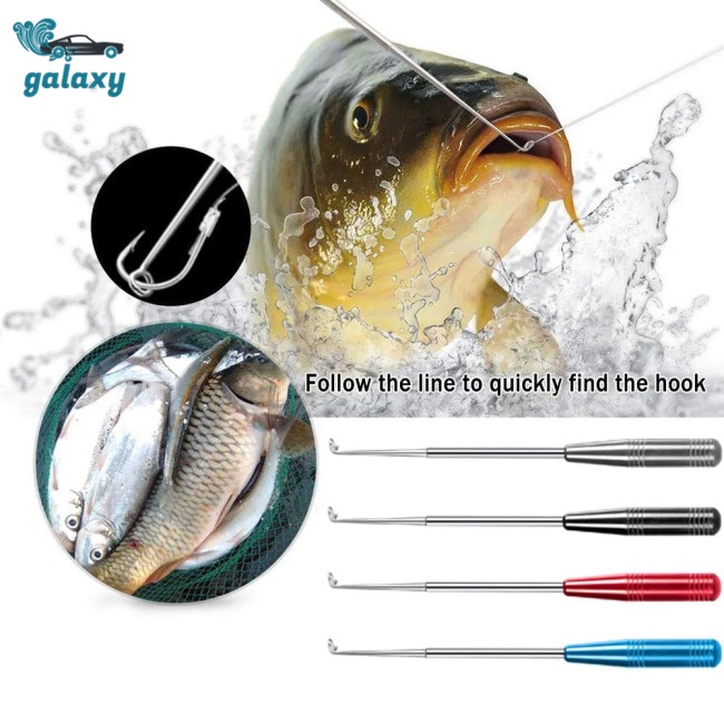 Galaxy Dụng Cụ Gỡ Lưỡi Câu Cá Bằng Thép Không Gỉ Gọn Nhẹ Tháo Gỡ Nhanh Kèm Ống Đựng