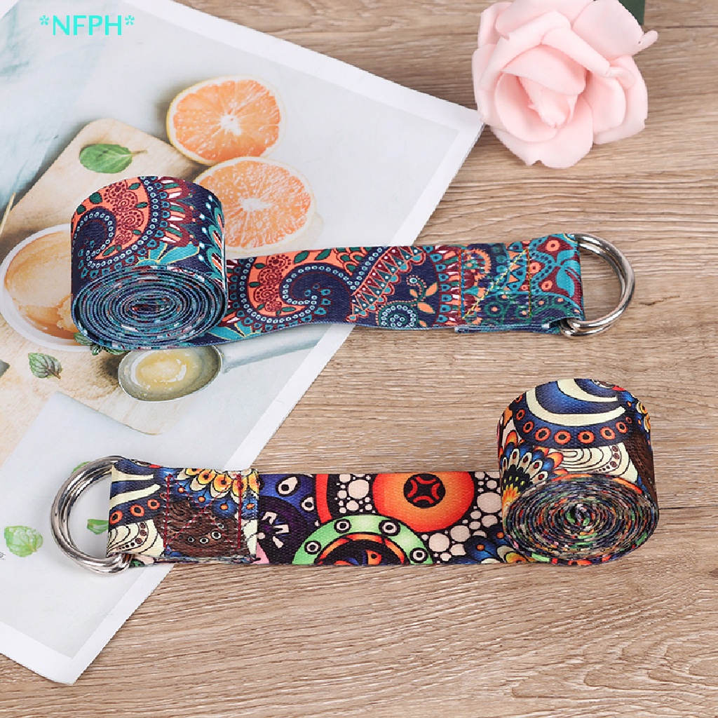 Dây Đai Tập Yoga In Họa Tiết Nhiều Màu Tùy Chỉnh Tiện Dụng Mới