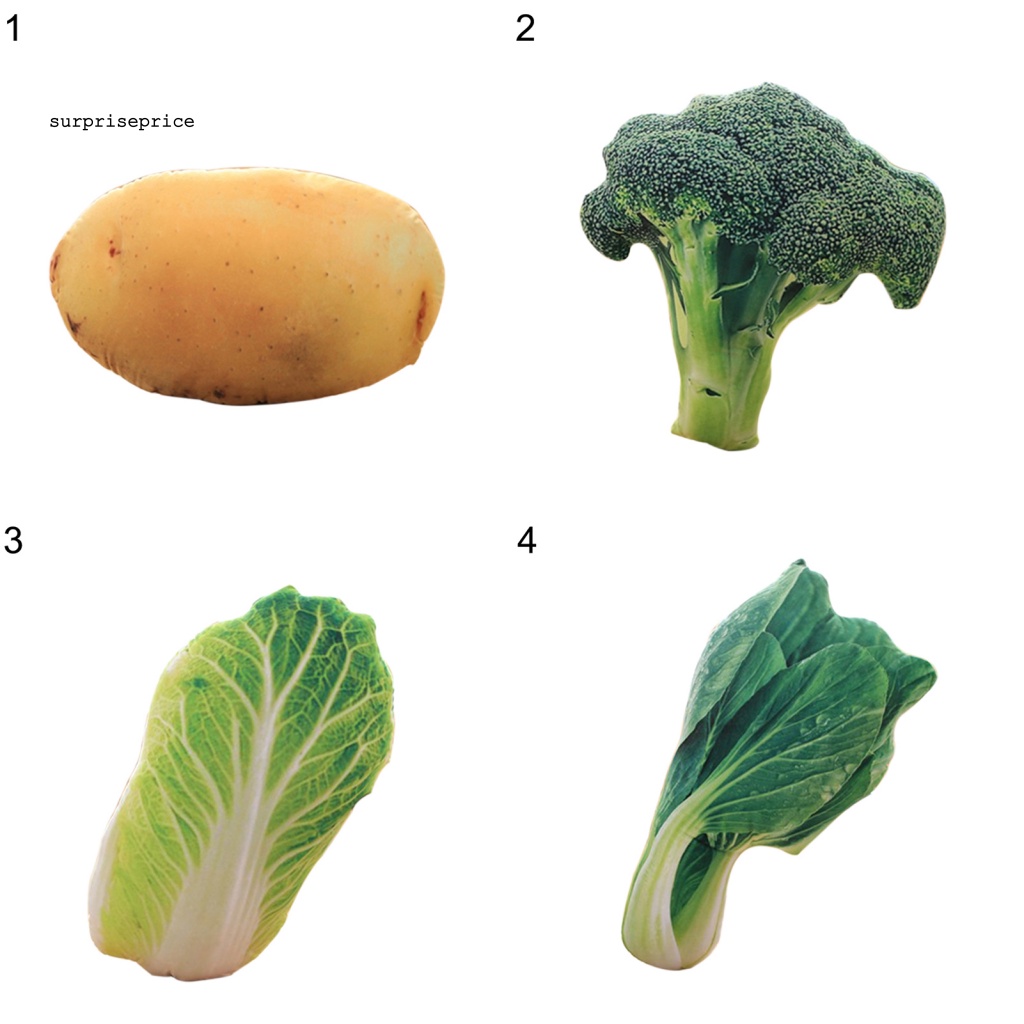 Gối Nhồi Bông Hình Rau Củ Quả Broccoli Dễ Thương