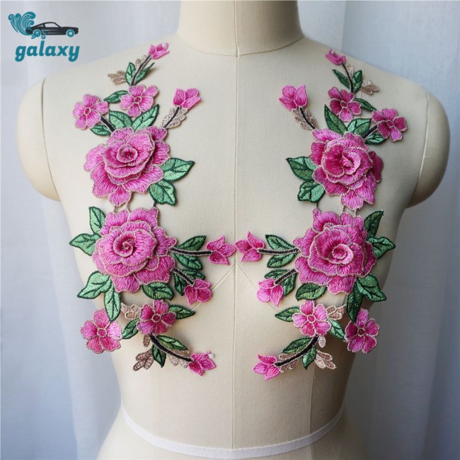 Galaxy Miếng Vải Ren Thêu Hoa Hồng 3D 2