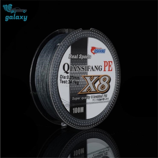 Galaxy Dây Bện 8 Sợi Dài 0.6M Có Độ Bền Cao 100M#-10# Cuộn Dây Câu Cá Bằng PE Chống Cắn Chịu Lực Cao