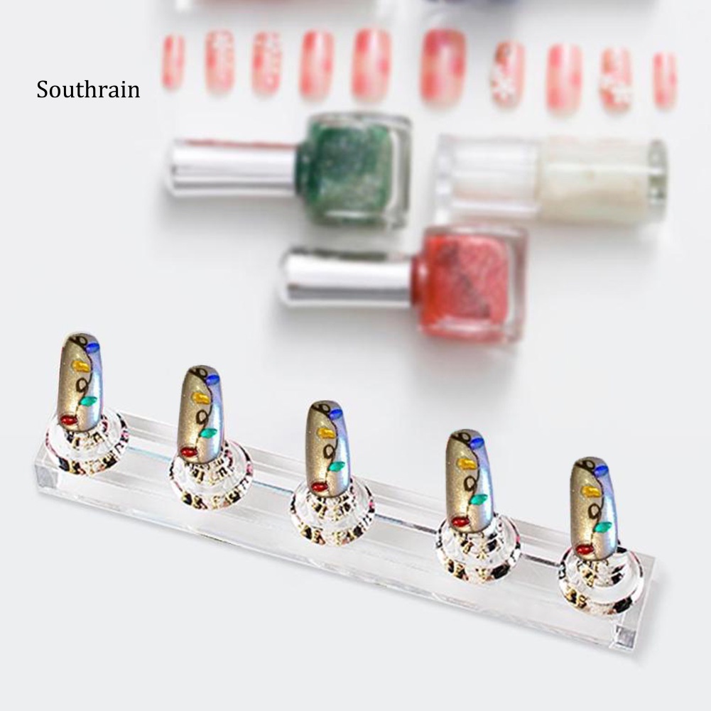 Giá Đỡ Acrylic Trưng Bày Móng Tay Giả Tiện Dụng