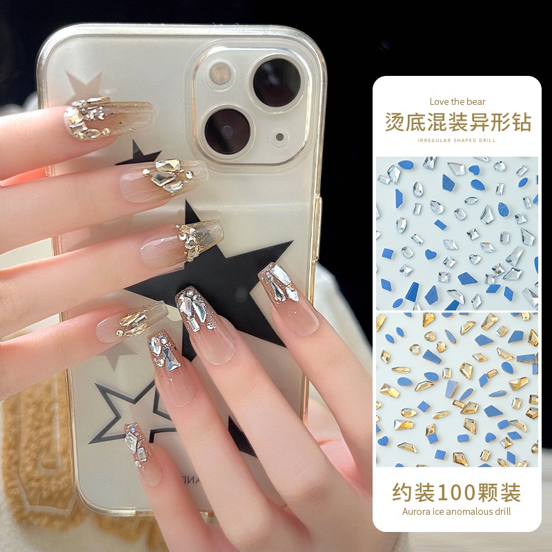 Túi 100 viên đá trắng mini size nhí có chân lưới