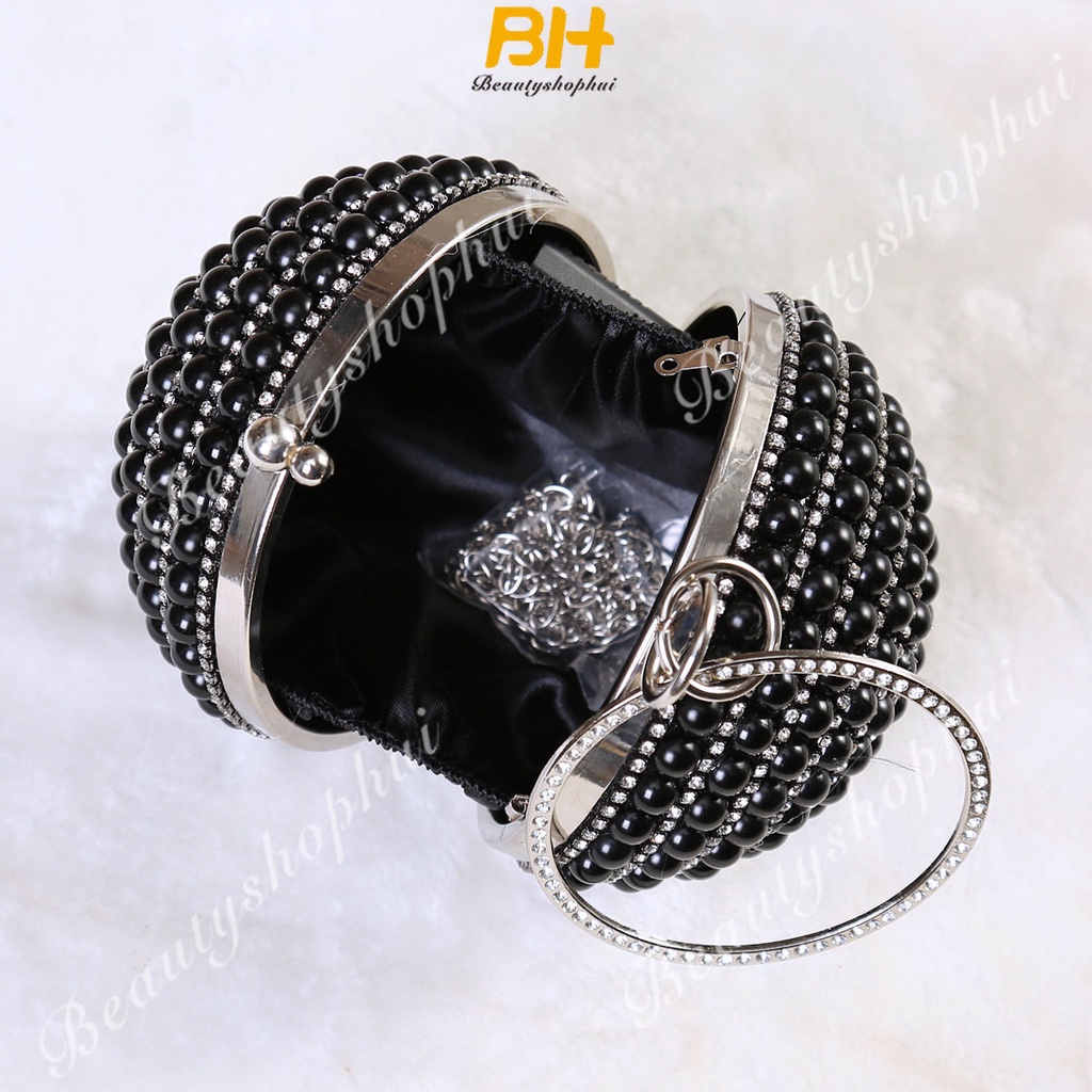 Túi Đeo Chéo Đính Kim Cương Thêu Mới Cho Nữ