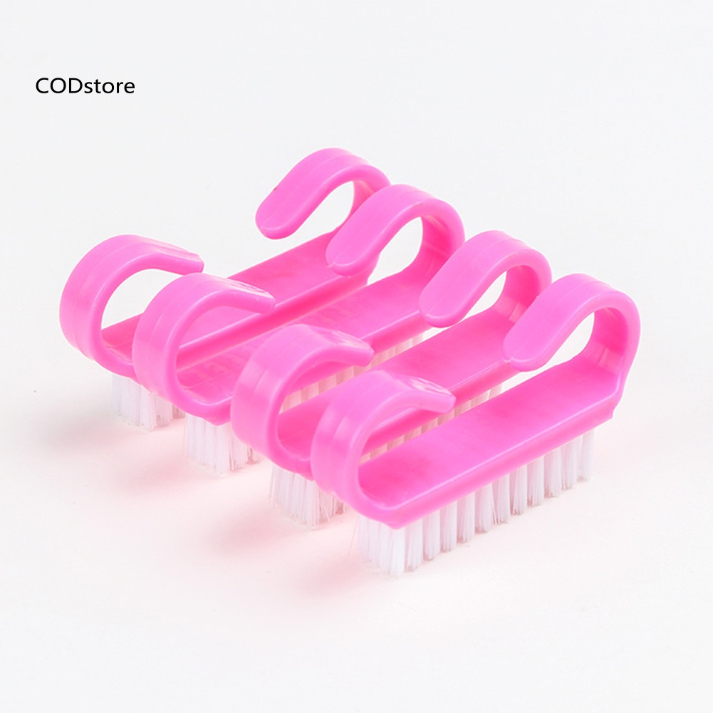 Cọ Nhựa KDC Hình Sừng Nhỏ Làm Sạch Bụi Cho Móng Tay