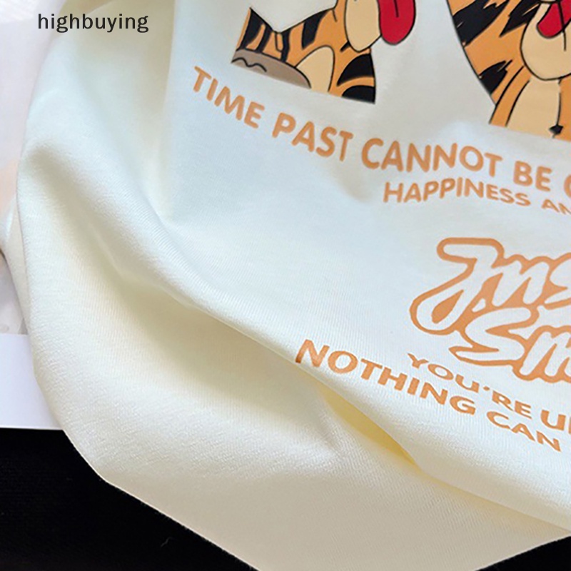 Áo Thun Tay Ngắn Cổ Tròn In Họa Tiết Hoạt Hình Thời Trang Mùa Hè Cho Nữ