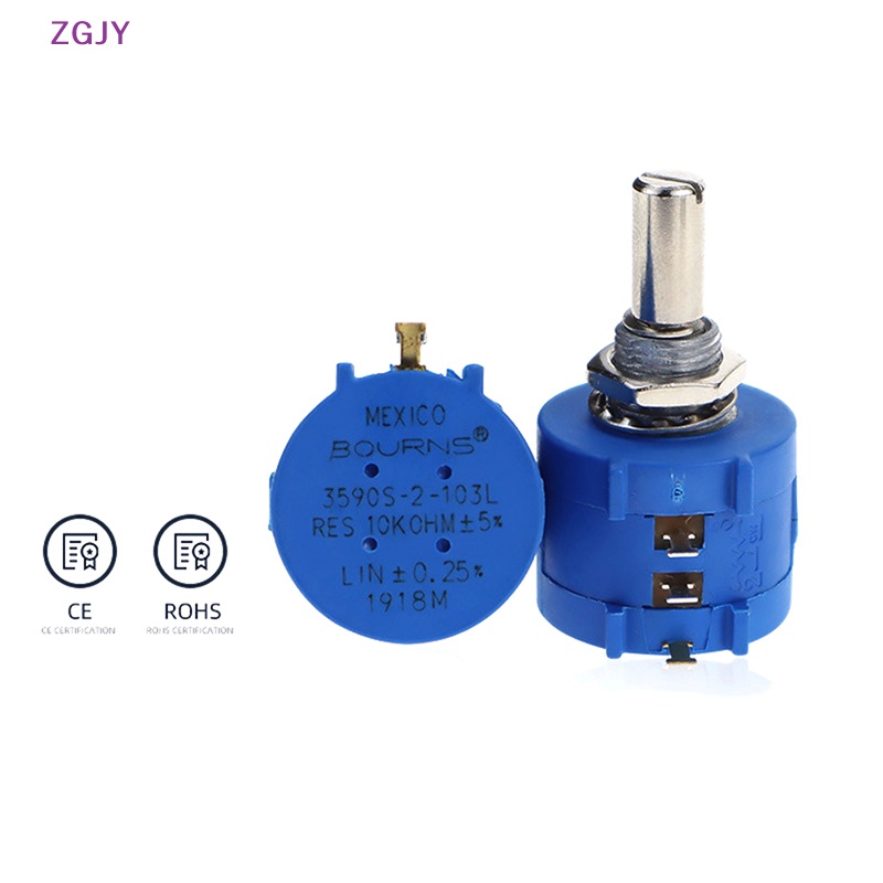 Vôn Kế Đa Năng Chính Xác ZGJY 3590S Series 10 Vòng Có Thể Điều Chỉnh Điện Trở Mới