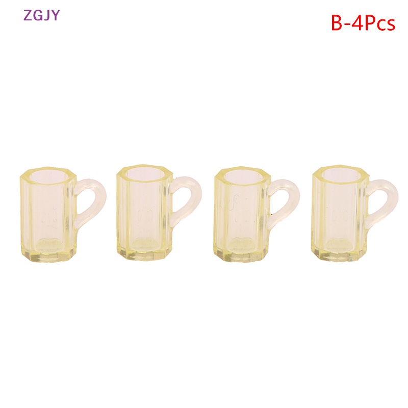 1 Bộ Cốc / Đĩa / Cốc / Dĩa Mini Tỷ Lệ 1: 12 Độc Đáo Trang Trí Nhà Búp Bê Mới