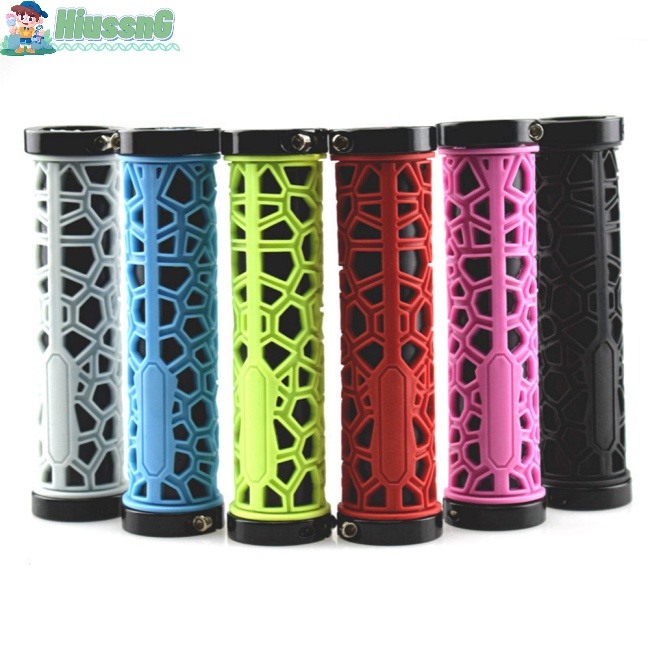 1 Cặp Vỏ Bọc Tay Lái Xe Đạp Leo Núi Bằng Cao Su Chống Sốc Thiết Kế Hai Mặt