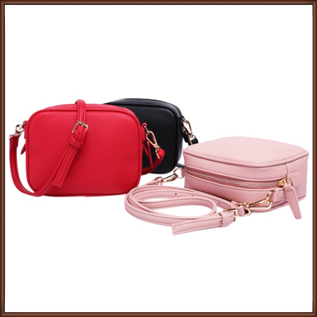 Túi Da PU Đeo Chéo Hình Vuông Nhỏ Đơn Giản Thời Trang Cho Nữ