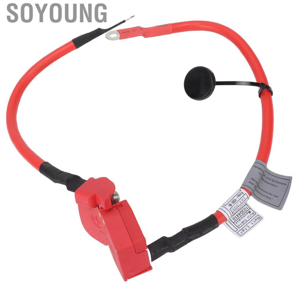 Soyoung Battery Cable  Better Control Heat Insulation Firm Connection Waterproof Flame Retardant Vehicle 61126834543 ABS Metal for Replacement