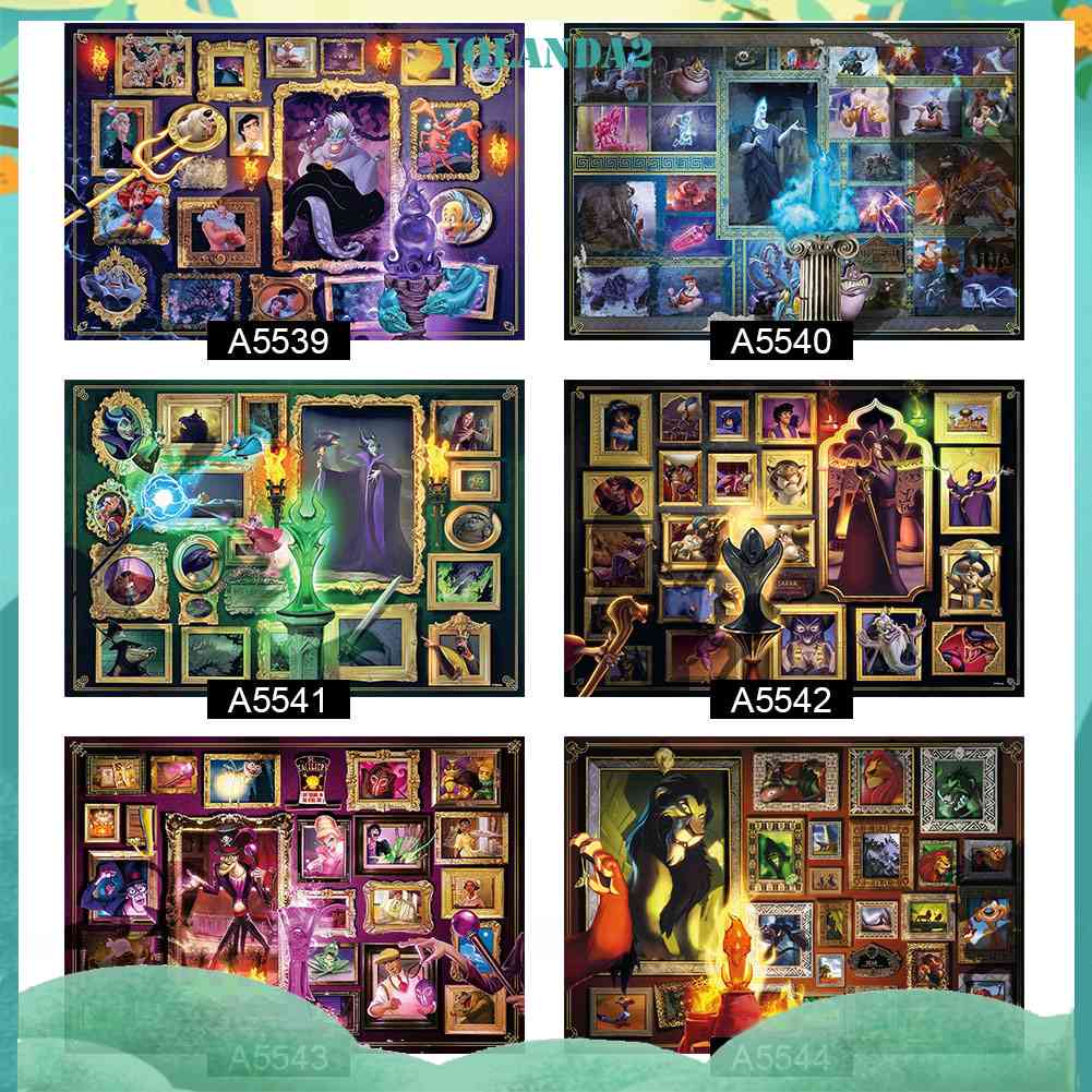 Bộ Tranh Đính Đá Treo Tường Họa Tiết Nhân Vật Hoạt Hình Disney Độc Đáo