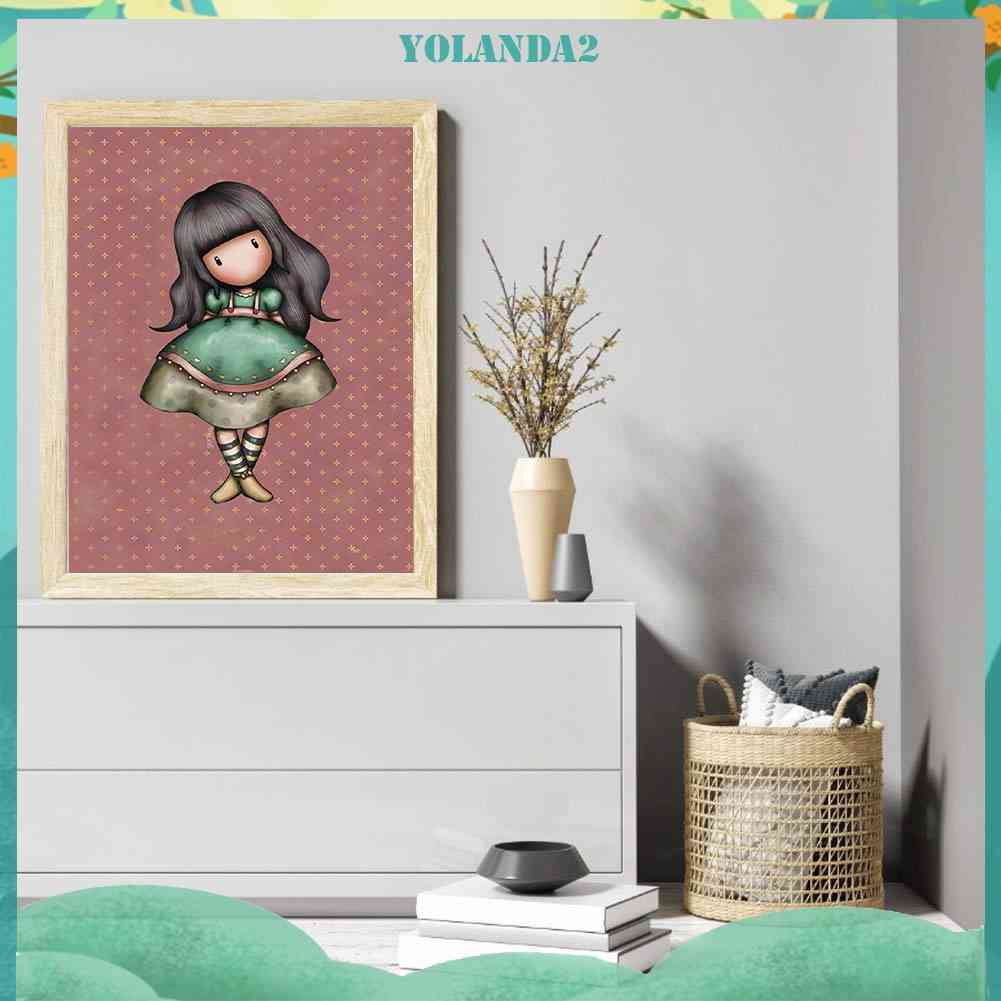 Tranh Đính Đá Kim Cương Toàn Bộ 5D DIY Hình Búp Bê