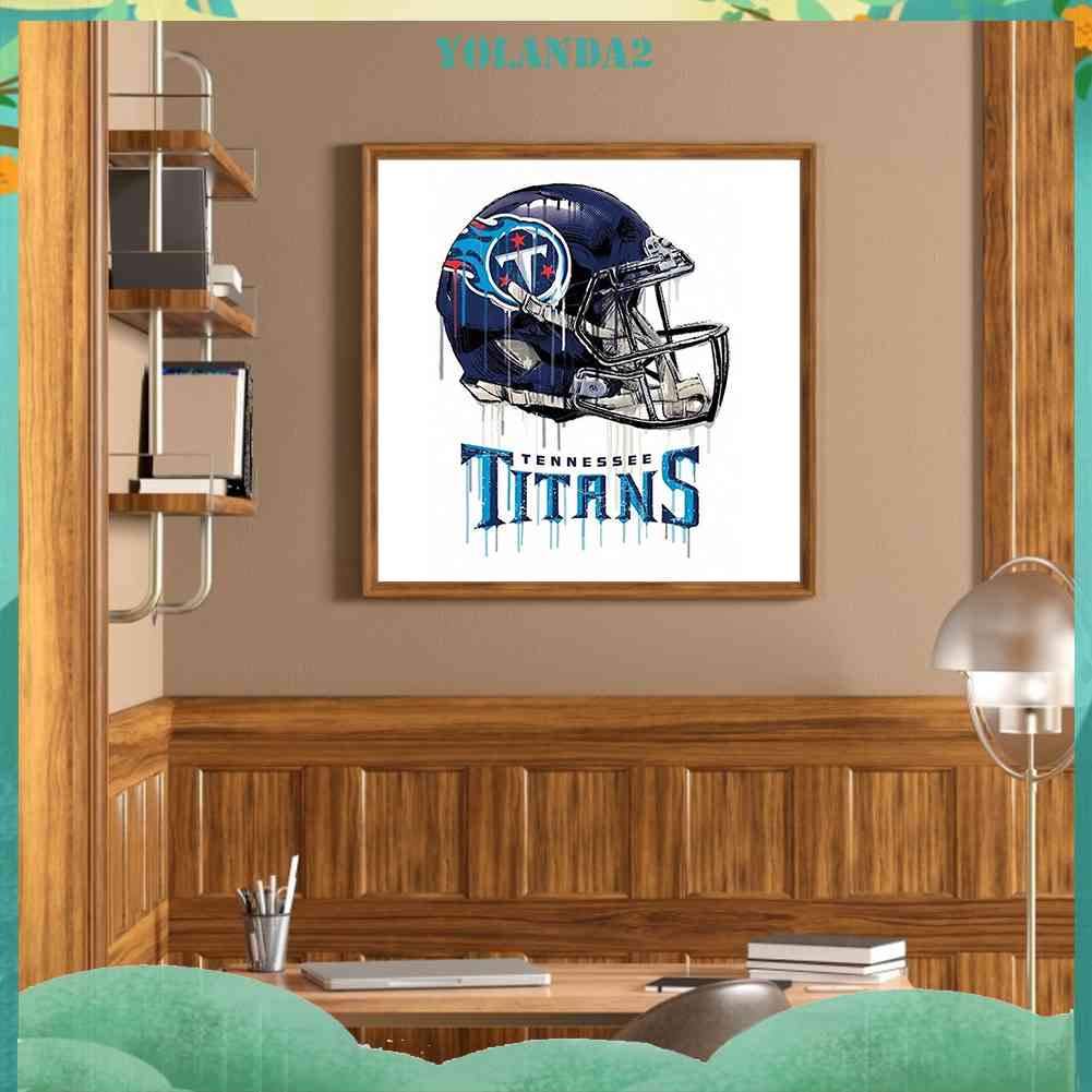 Tranh Đính Đá Kim Cương Toàn Bộ 5D DIY Hình Tennessee Titans