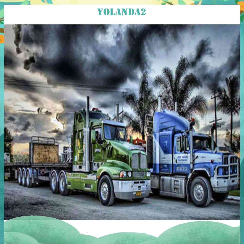 Tranh Đính Đá Kim Cương Toàn Bộ 5D DIY Hình Vẽ Xe Hơi