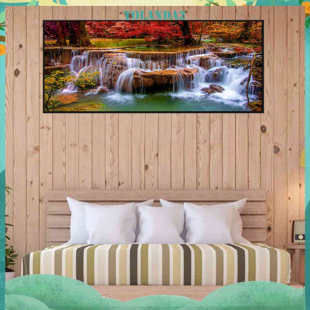 Tranh Đính Đá Kim Cương Toàn Bộ 5D DIY Hình Vẽ Lá Phong