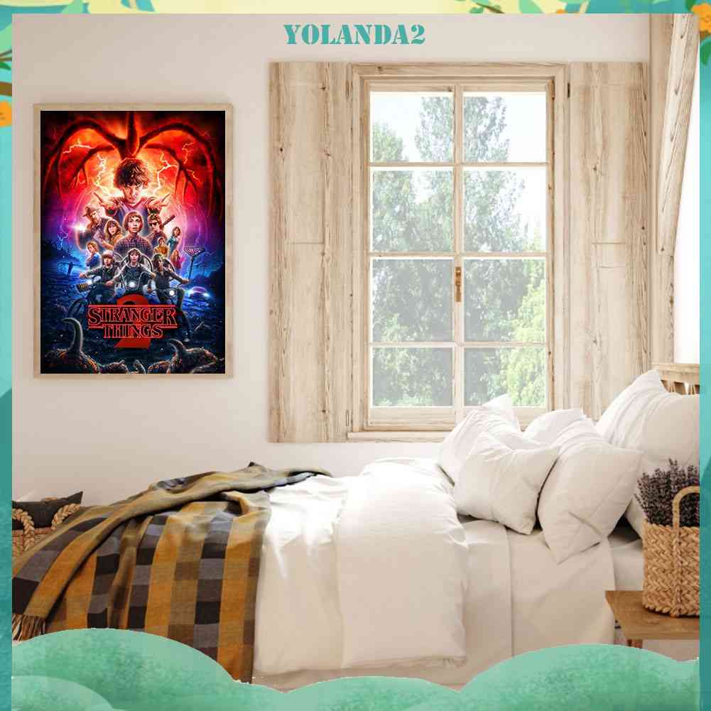 Bộ Tranh Đính Đá Tự Làm Toàn Diện Họa Tiết Stranger Things