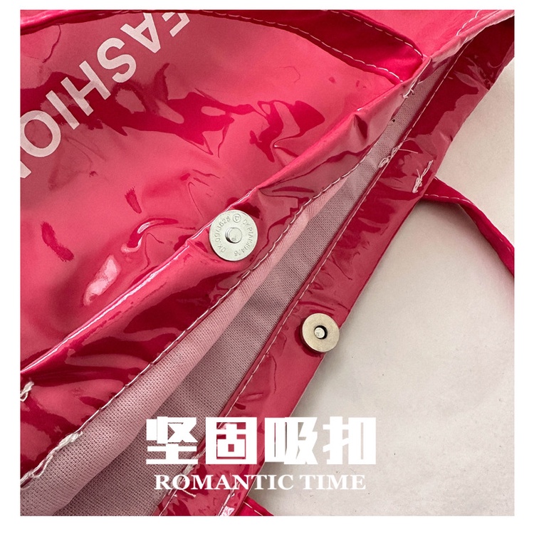 Túi Xách JASMIN NOIR Tote Cỡ Lớn Bằng PVC In Họa Tiết Đơn Giản Cho Nữ