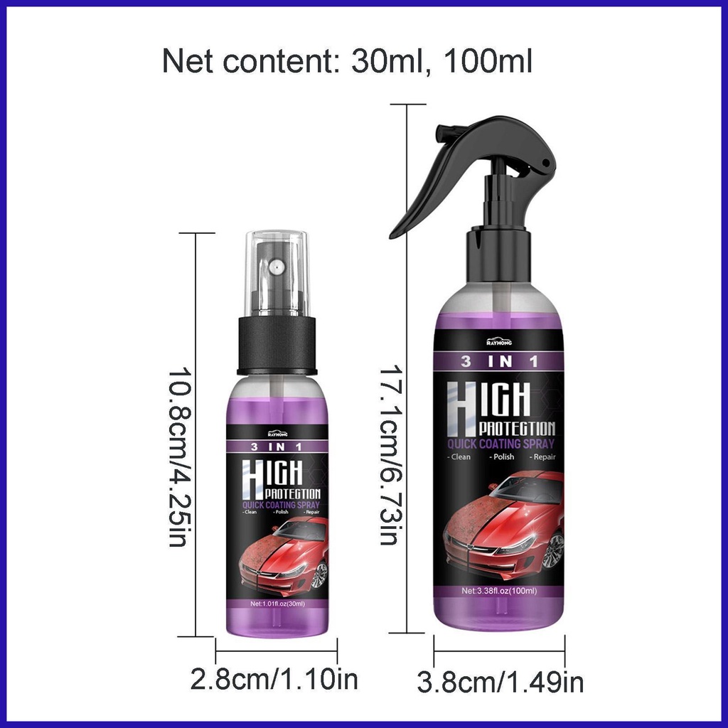 Bộ Dụng Cụ Phủ Gốm Sửa Chữa Xe Hơi Nhanh Chóng 3 Trong 1