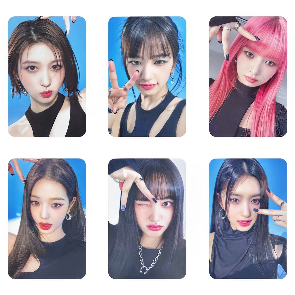 Set 6 Tấm Ảnh Lomo Card I 'Ve Ve Hình Nhóm Nhạc Rei Wonyoung Yujin Leeseo Gaeul Liz