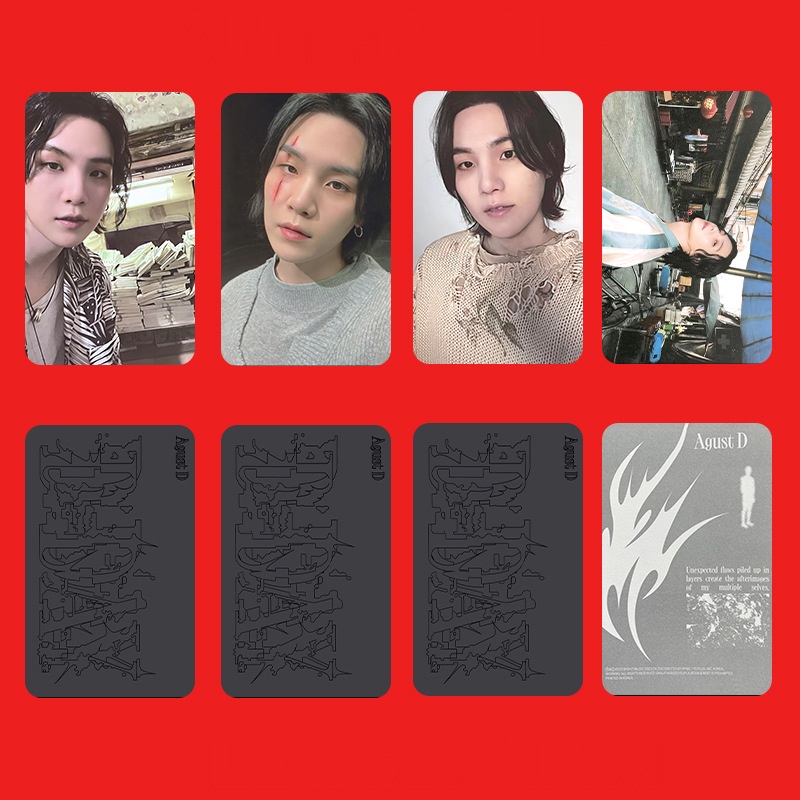 Bộ Sưu Tập Ảnh LOMO CARD Ngẫu Nhiên Hình Nhóm Nhạc BTS SUGA Thẻ