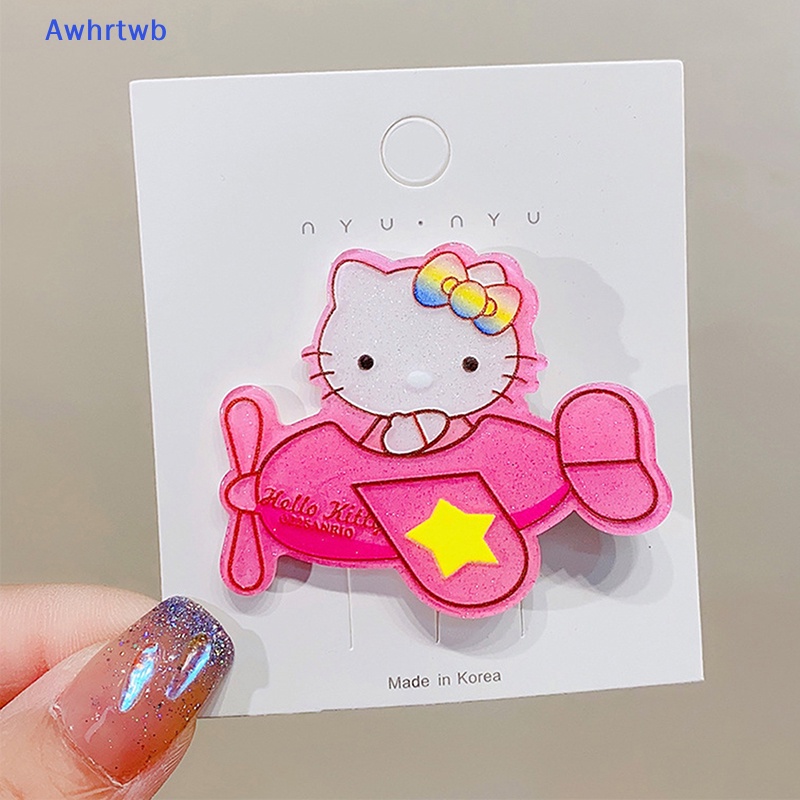Kẹp Tóc Hình Vương Miện Phát Sáng Trong Bóng Lông Kuromi Cinnamoroll Mymelody Pom Pom Purin Dễ Thương Mới