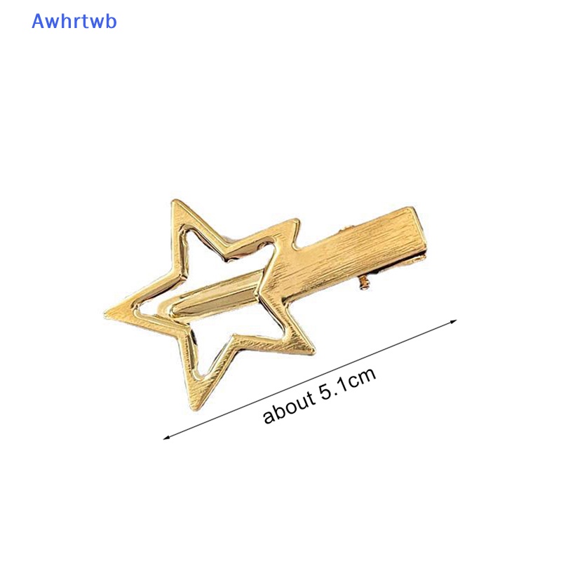 Kẹp Tóc Hình Ngôi Sao Nhiều Màu Sắc Lấp Lánh Bằng Hợp Kim Dễ Thương Cho Bé Gái Mới