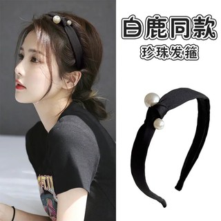 [Bờm Tóc]Băng Đô Cài Tóc Màu Đen Thời Trang Mùa Hè Cho Nữ
