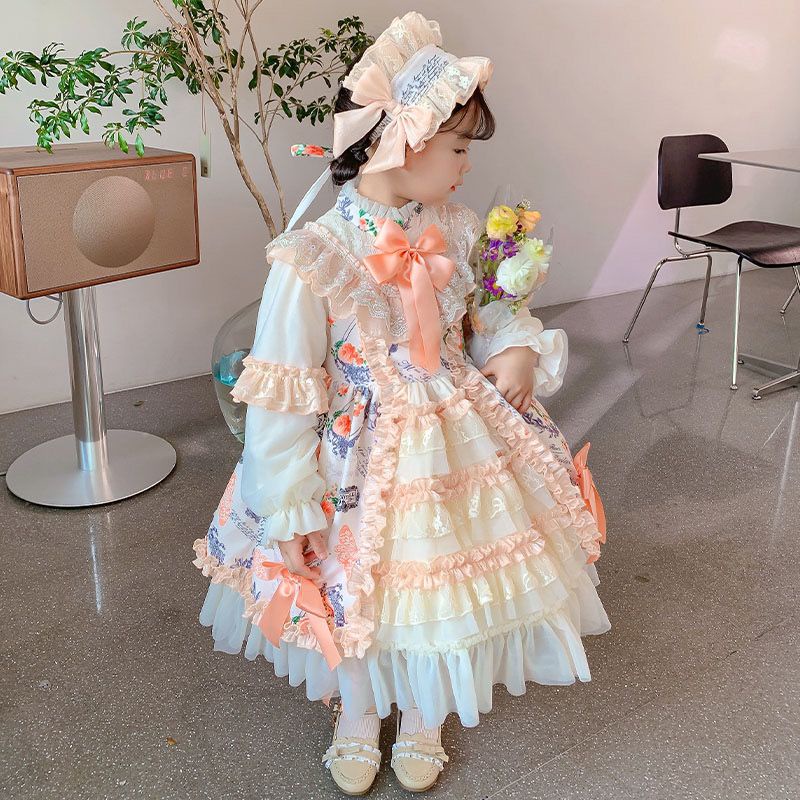 Đầm Công Chúa Phong Cách Lolita Thời Trang Xuân Thu Cho Bé Gái