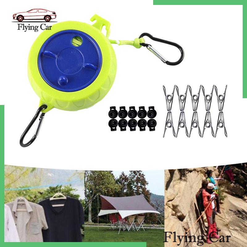 [Lzdjfmy2] Dây Phơi Quần Áo Cắm Trại / Đi Bộ Đường Dài Có Thể Thu Gọn