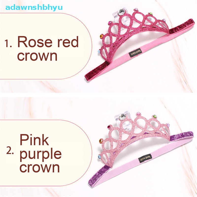 Băng Đô Hình Vương Miện Mềm Mại Co Giãn Dành Cho Trẻ Em