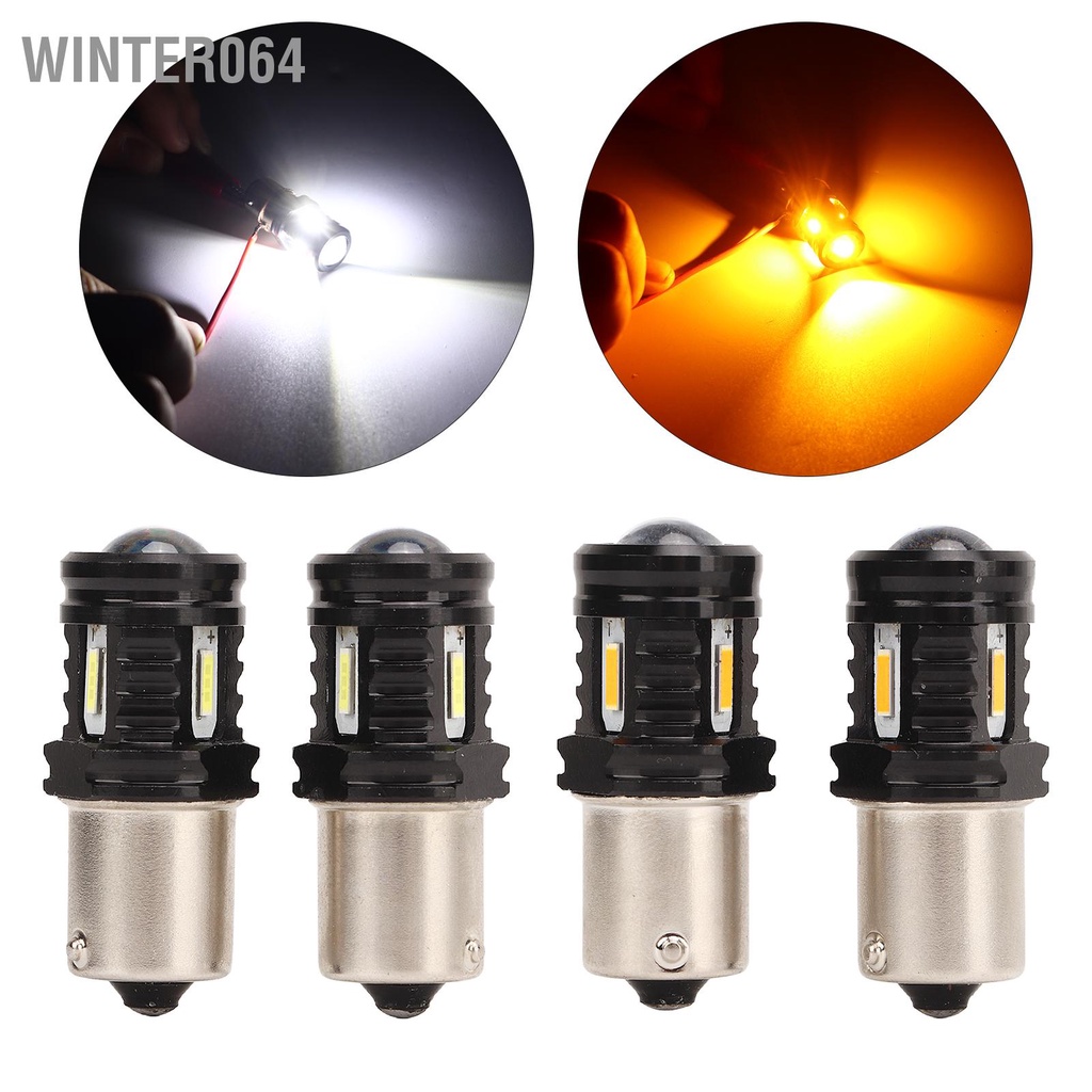 Winter064 2 Bóng Đèn LED 120W 1500LM BA15S 1156 Siêu Sáng 12‑24V Tín Hiệu Đa Năng Ngược Cho Xe SUV Tải RV