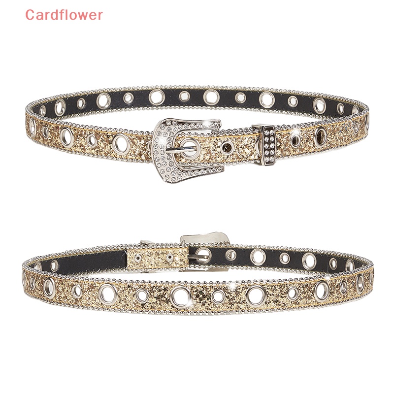 Thắt Lưng Da PU Đính Đá Phong Cách Cao Bồi Phương Tây Y2K Cho Nam Và Nữ Mới