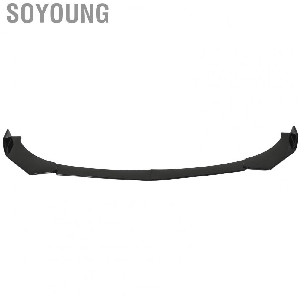 Soyoung Front Bumper Chin Spoiler  Reduce Windage Solid Car Font Bumper Lip Spoiler  Rust Durable Impact Resistant 4PCs  for Car