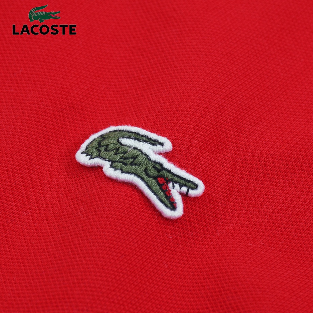 Áo Thun Polo Lacoste Tay Ngắn Màu Trơn Thời Trang Công Sở Cho Nam