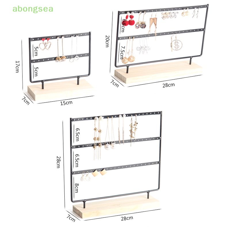 Giá Đỡ Trưng Bày Trang Sức Khuyên Tai / Vòng Tay Bằng Nhựa Tiện Dụng