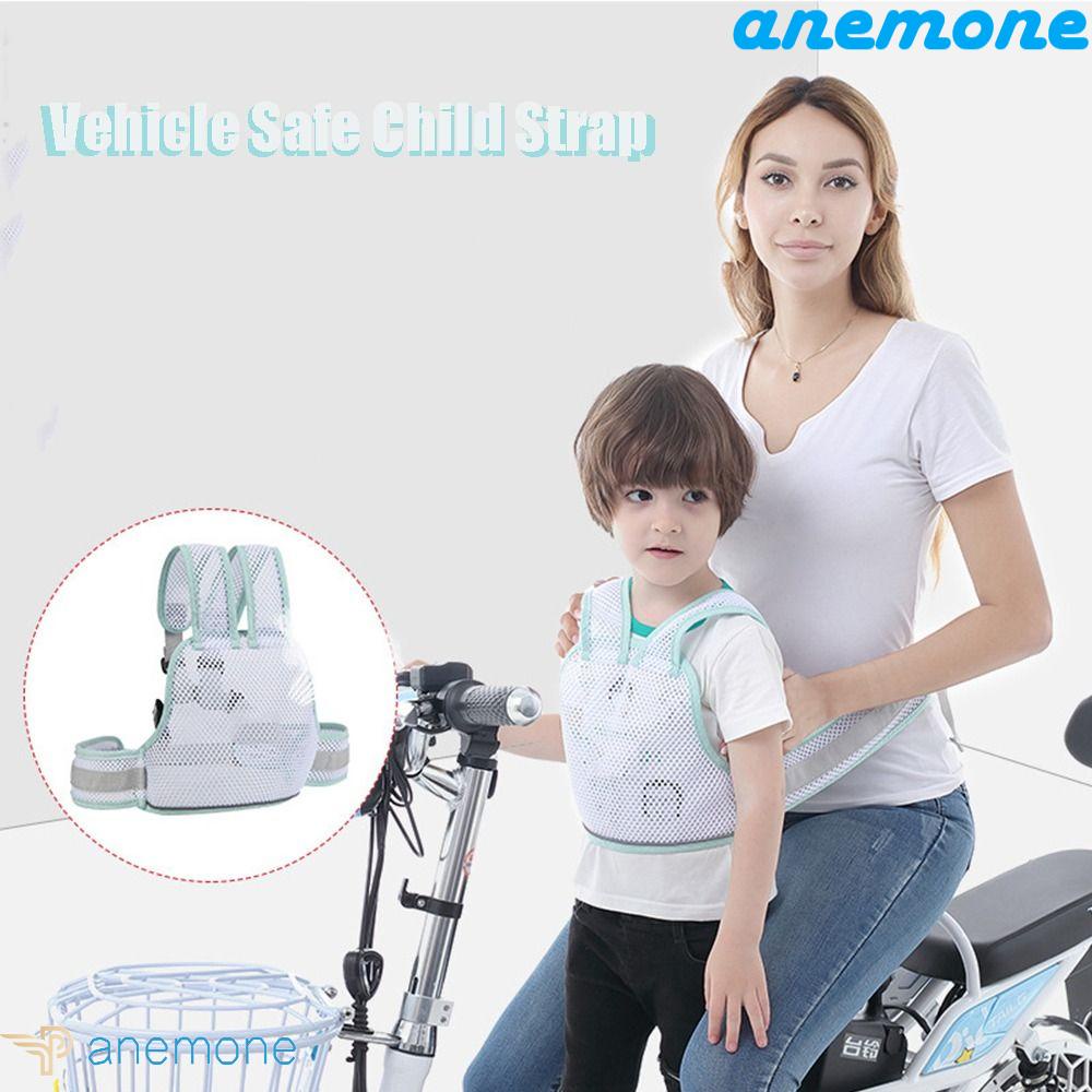 Đai Đeo An Toàn Bằng Cotton Và Lưới Thoáng Khí Chống Ngã Cho Bé Khi Đi Xe Máy
